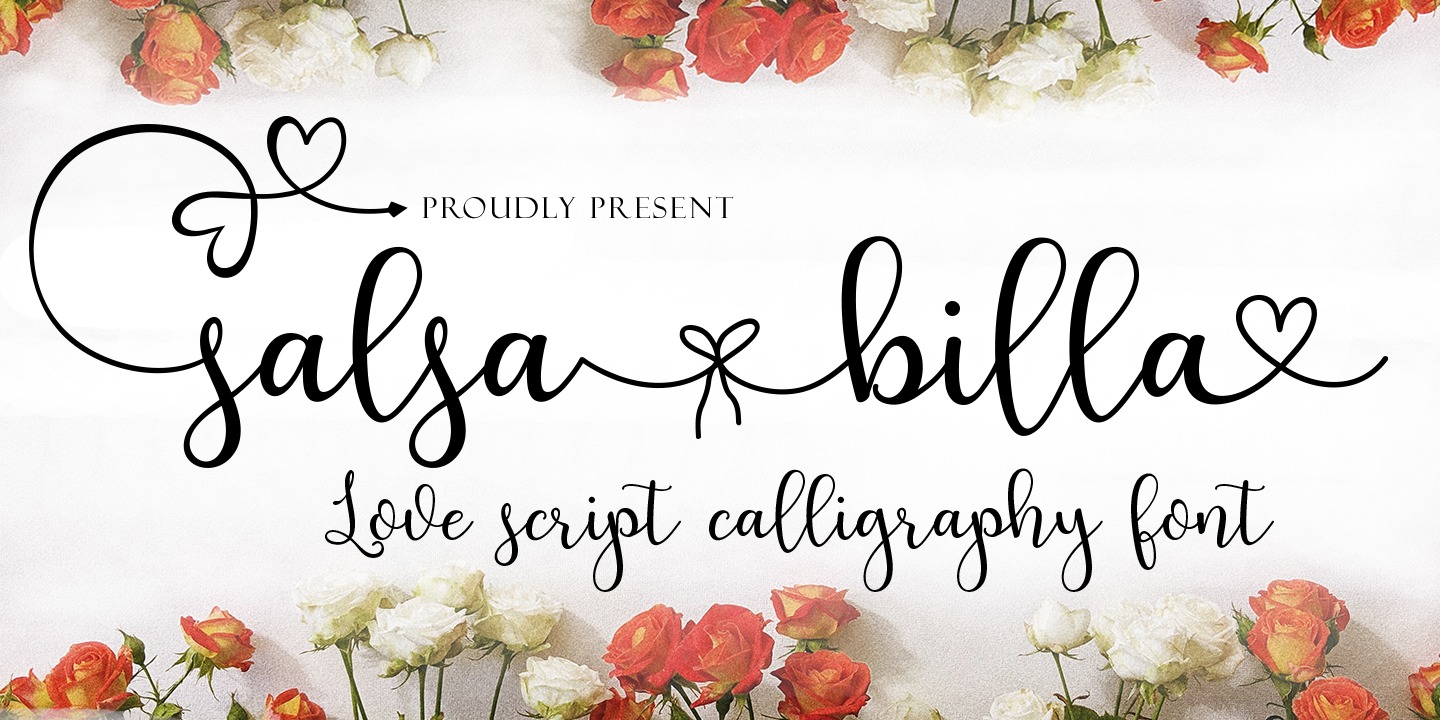 Beispiel einer Salsa Billa-Schriftart